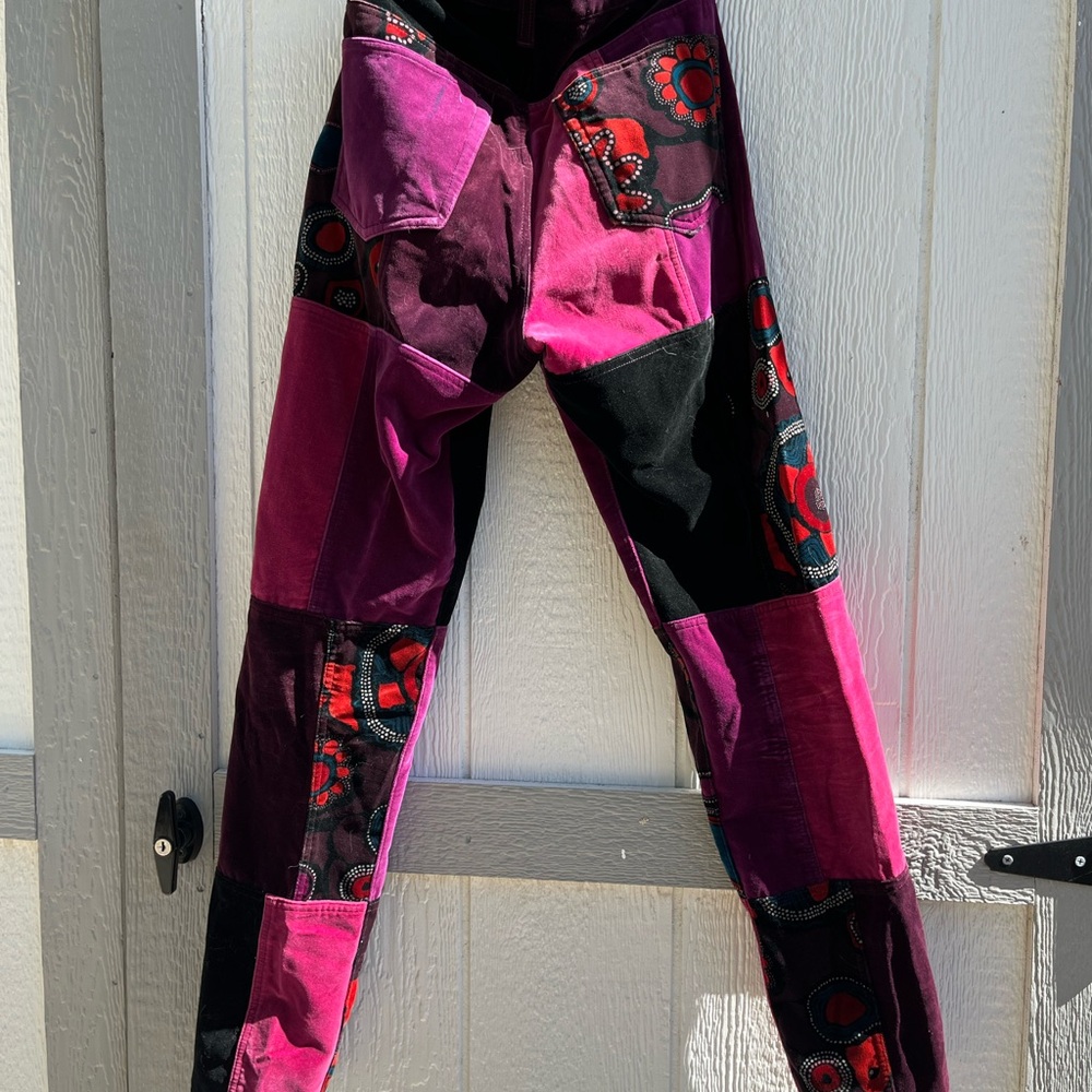 1996 Calvin Klein Patchwork Pants - image 2
